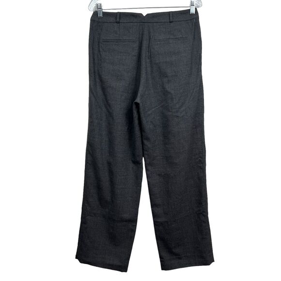 All Saints Womens Spitalfields Wool Dress Pants Pleated Slash Pockets Charcoal 8 - Picture 5 of 6